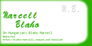 marcell blaho business card